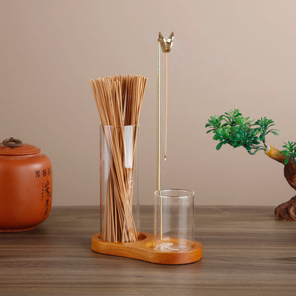 Soporte de Incienso Minimalista de Cristal - Rincon del ser