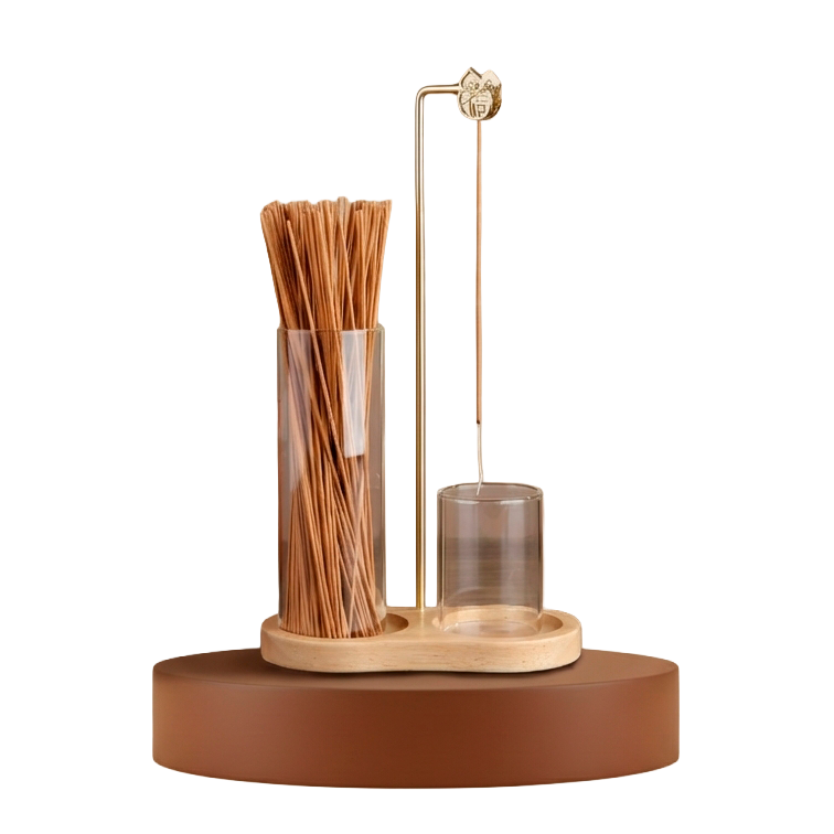Soporte de Incienso Minimalista de Cristal - Rincon del ser