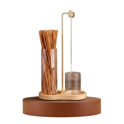 Soporte de Incienso Minimalista de Cristal - Rincon del ser