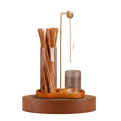 Soporte de Incienso Minimalista de Cristal - Rincon del ser