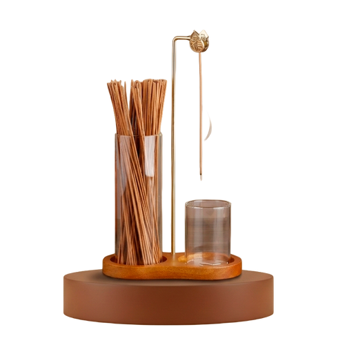 Soporte de Incienso Minimalista de Cristal - Rincon del ser