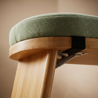 Banqueta de Meditación Ergonómica Plegable con Cojín - Banco Zen para Yoga y Mindfulness