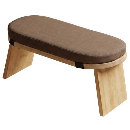 Banqueta de Meditación Ergonómica Plegable con Cojín - Banco Zen para Yoga y Mindfulness